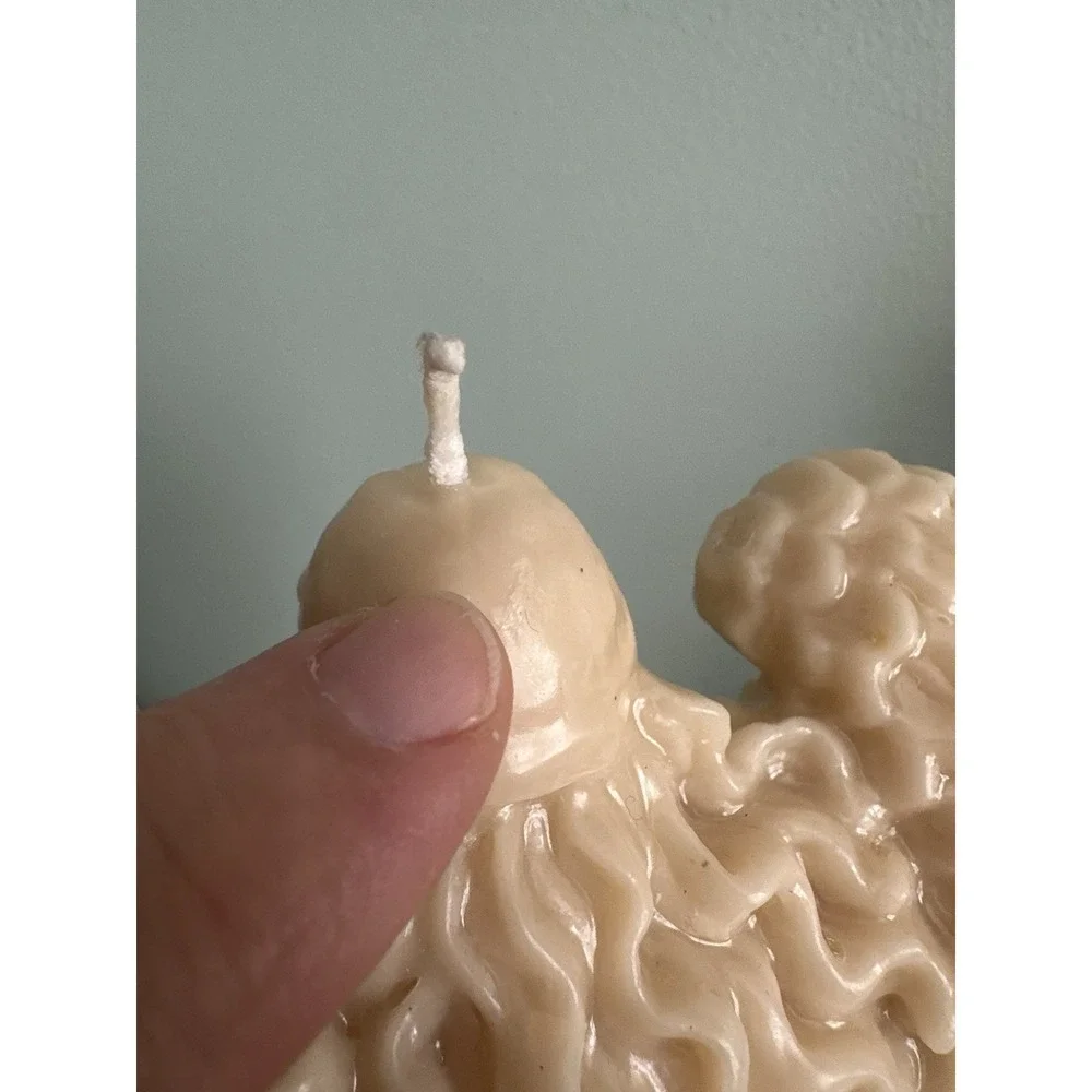 Beautiful Large Carved Angel Candle 11